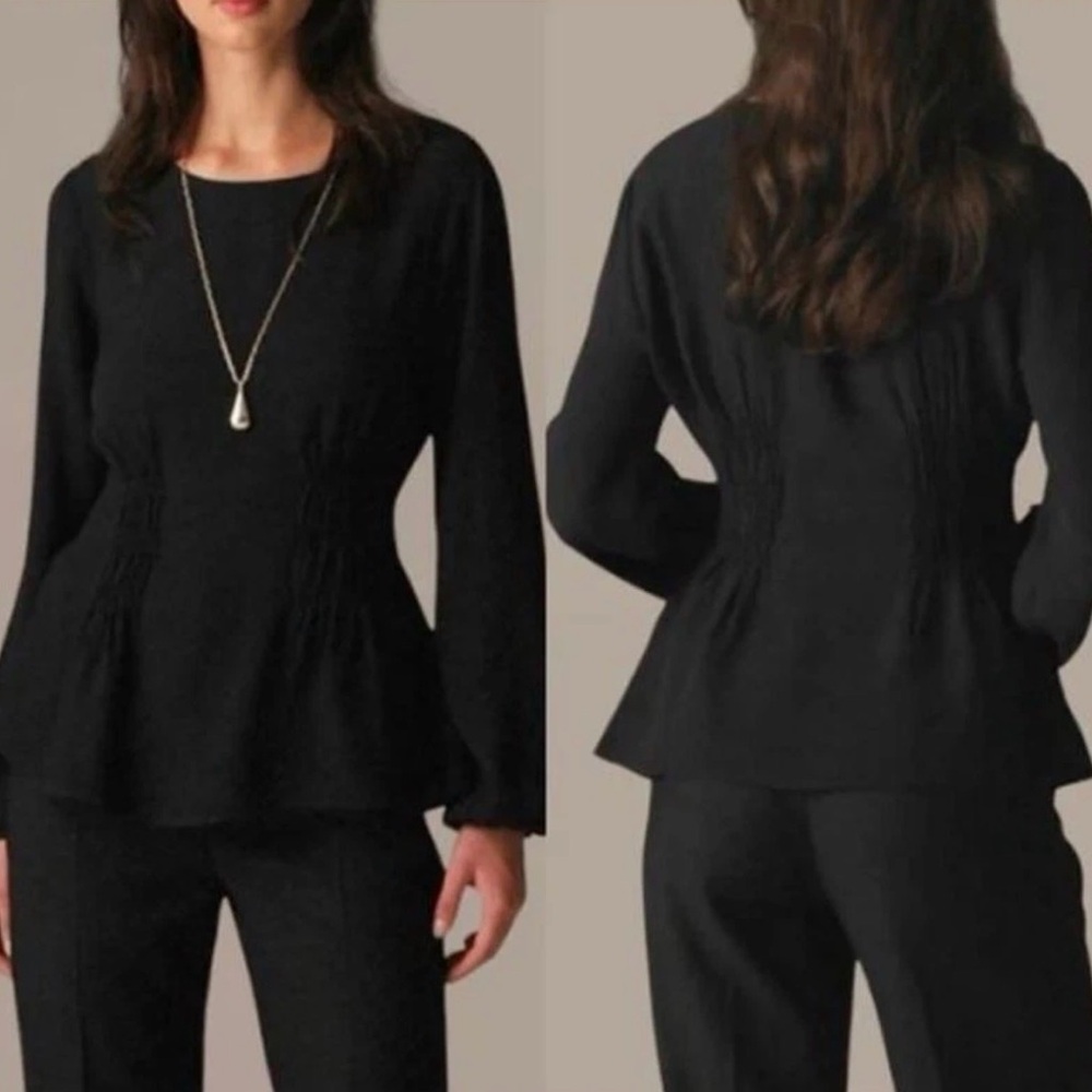 JCREW Shirred-Waist Top | Size 10